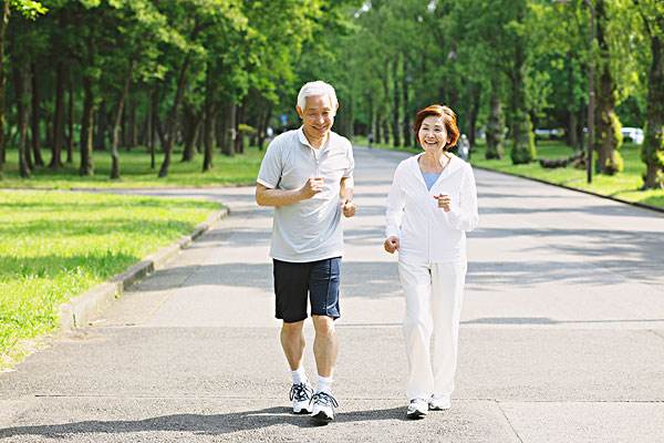 水泥路跑步圖片